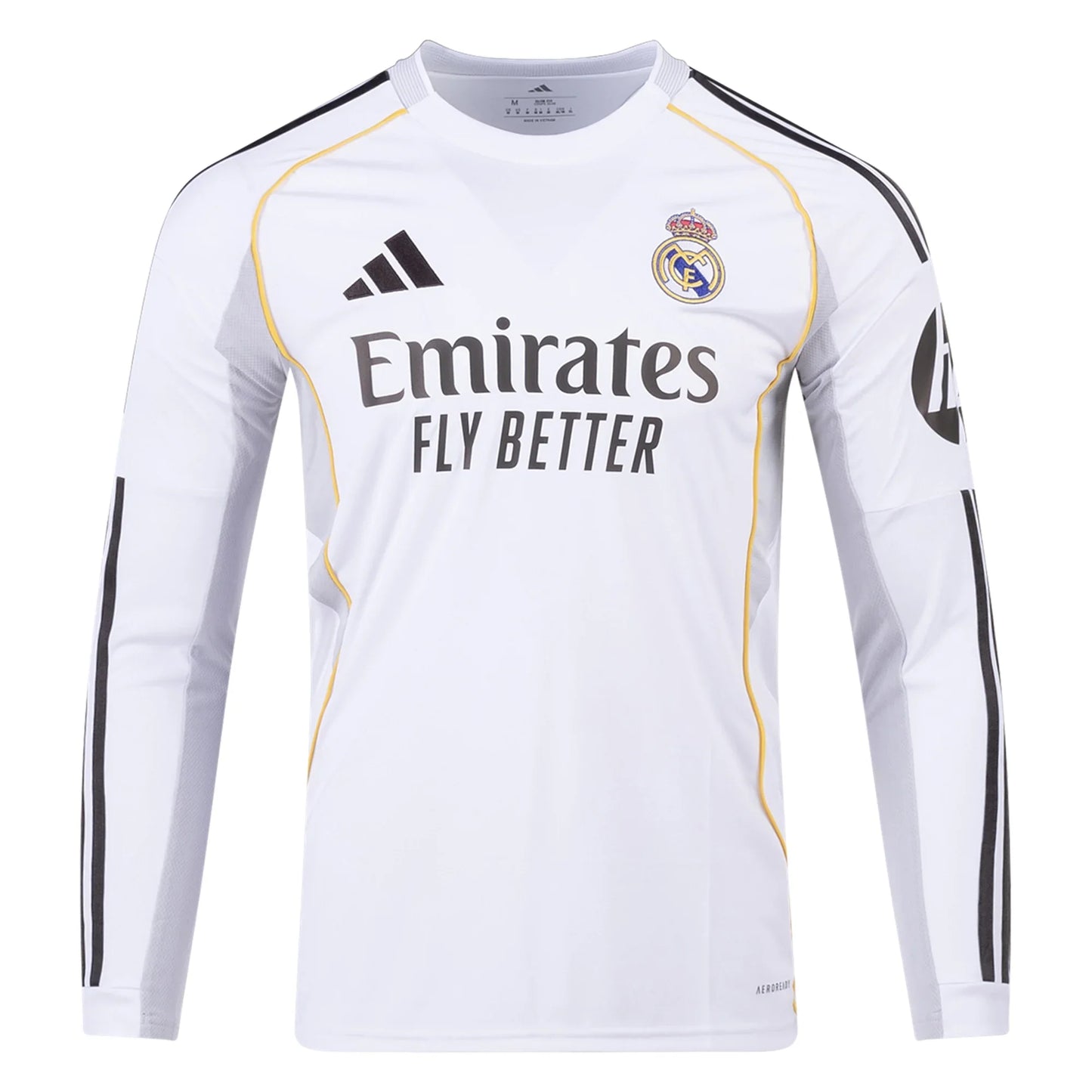 Real Madrid 2025/26 Home Long Sleeves Jersey