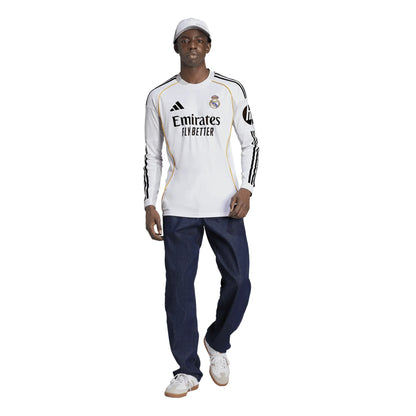 Real Madrid 2025/26 Home Long Sleeves Jersey