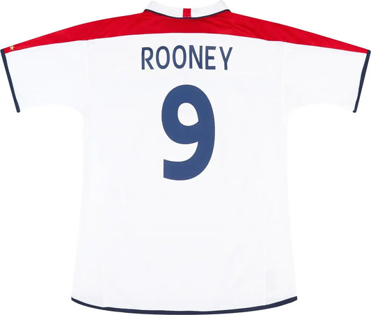 2003-05 England Home Shirt Rooney #9