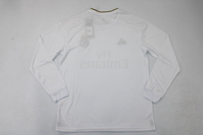 Real Madrid 2019/20 Jersey Long Sleeve Retro - Patch Champions