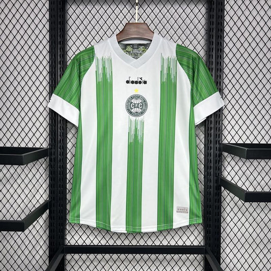 Camiseta de rayas verdes del Coritiba 24/25