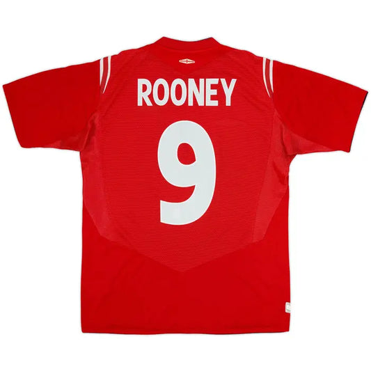 2004-06 England Away Shirt Rooney #9