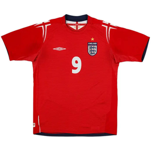 2004-06 England Away Shirt Rooney #9