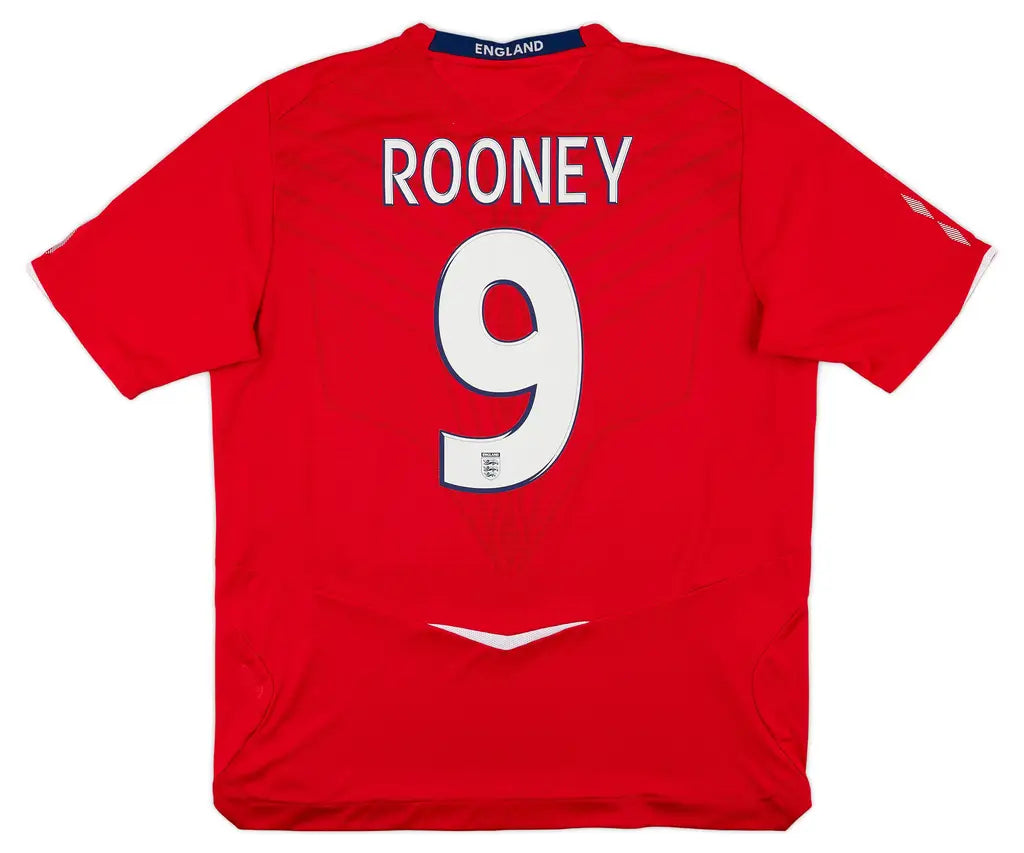 2008-10 England Away Shirt Rooney #9