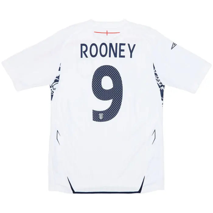 2007-09 England Home Shirt Rooney #9