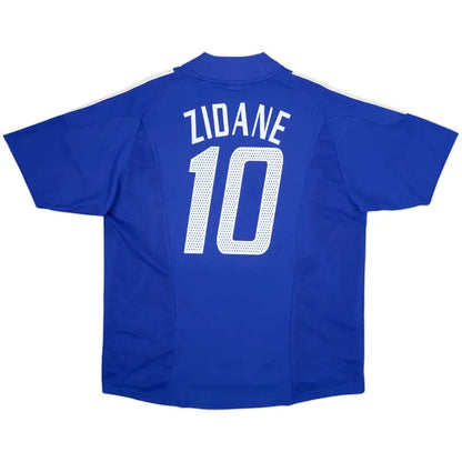 2002-04 France Home Shirt Zidane #10