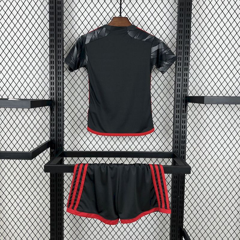 Kit Infantil Flamengo III 24/25 s/n° Torcedor Adidas - Cinza - DA Sports Oficial