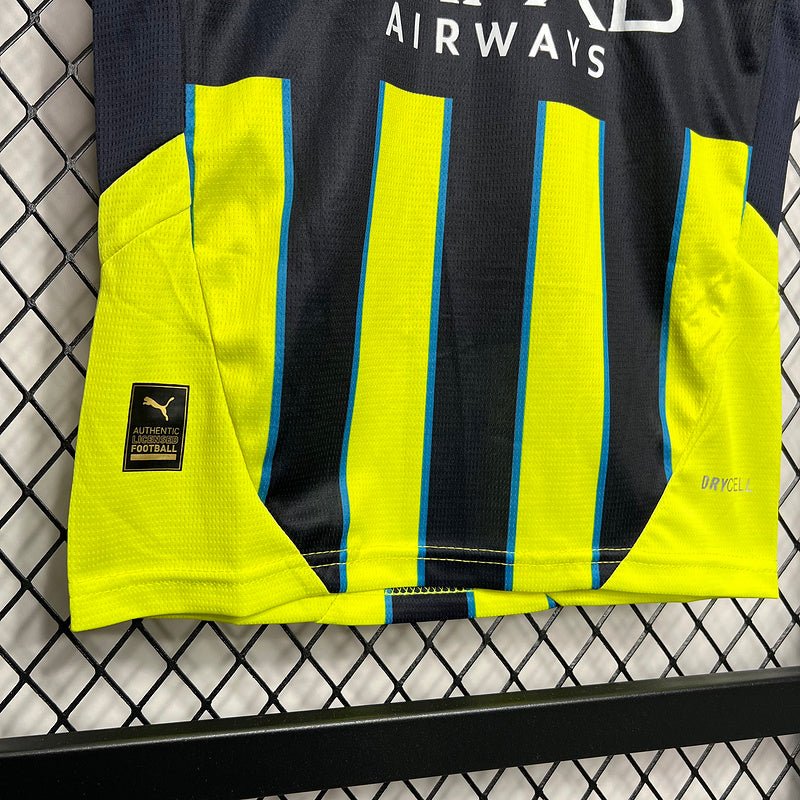 Kit Infantil Manchester City 24/25 - Preto e Verde - DA Sports Oficial