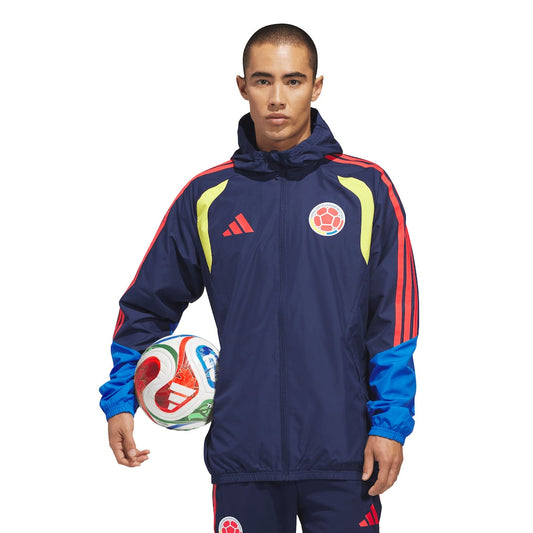 Colombia World Cup 2026 Tiro All Weather Full-Zip Jacket - Navy