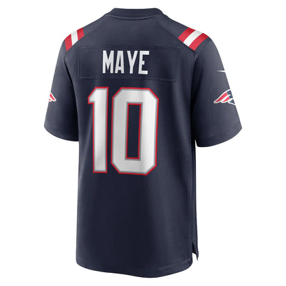 New England Patriots Drake Maye Navy Player Game Jersey - NFL