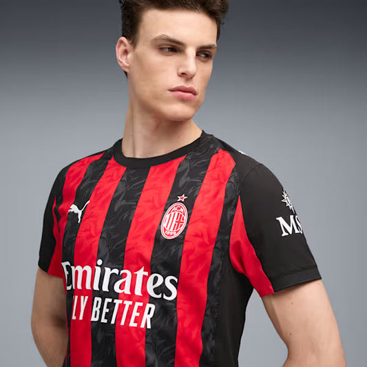 Jersey AC Milan 2025/26 Home Player Version Men's