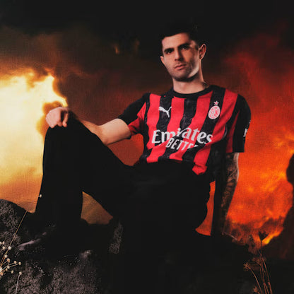 Camiseta de jugador local del AC Milan 2025/26 - Hombre