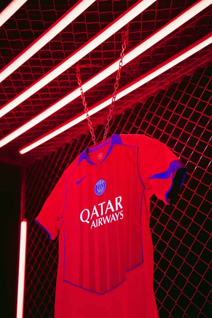 [PRÉ - VENDA] Camisa do Paris saint germain 2025/26 II Vermelha Jogador - DA Sports Oficial