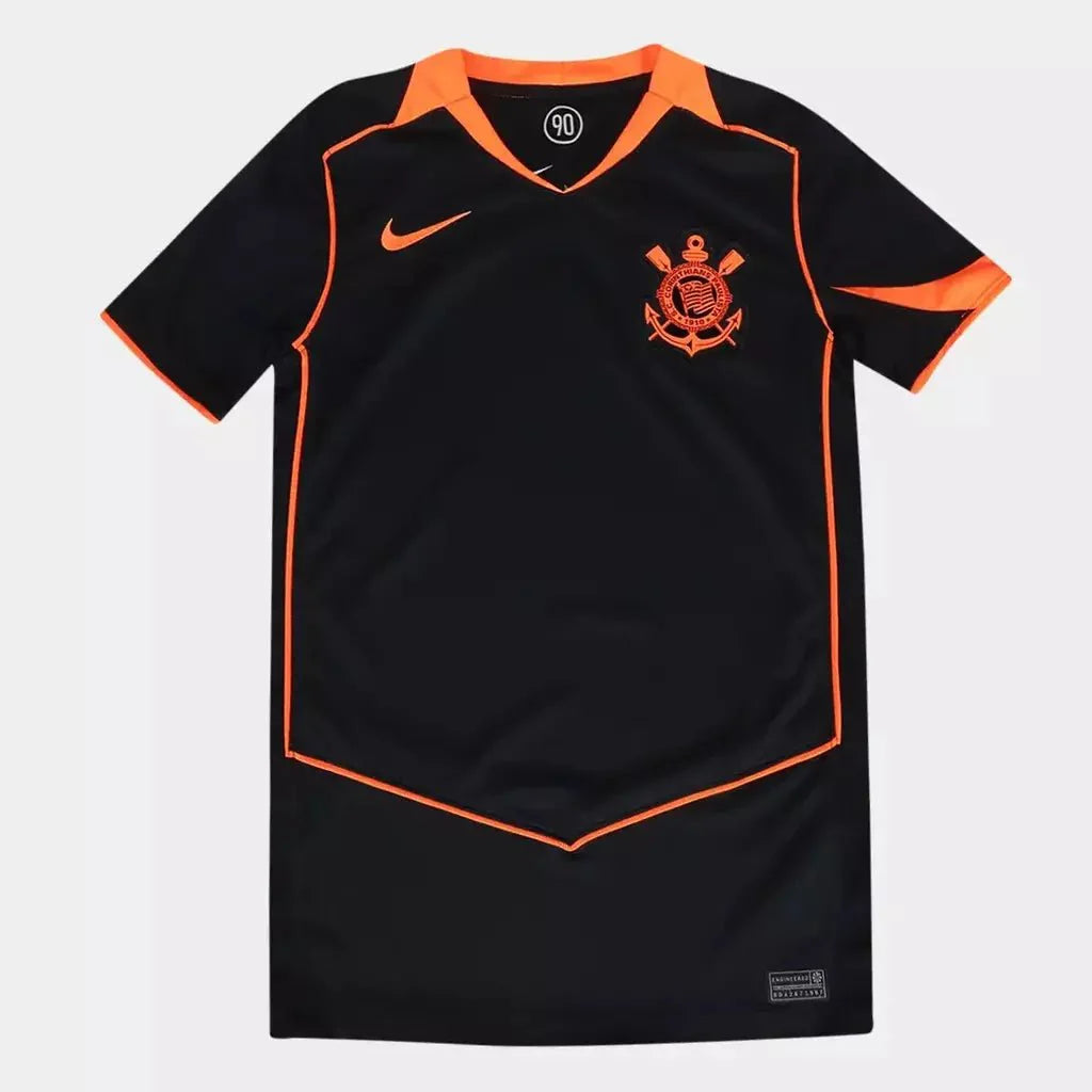 Nike Total 90 Corinthians III 2025 Kids' Kit, Black and Orange