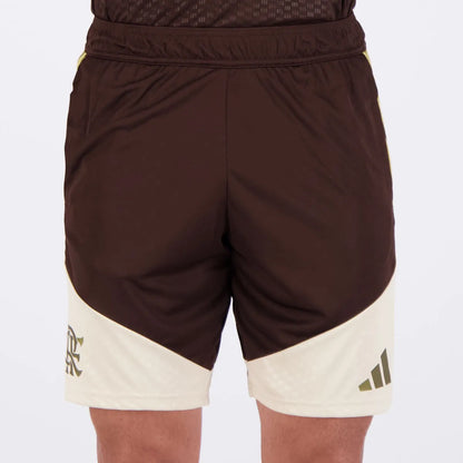 Shorts Flamengo Training 2026 Brown and Beige